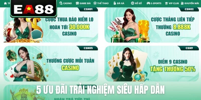 5 ưu đãi trải nghiệm siêu hấp dẫn